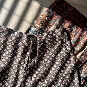 ZARA flowy printed pants